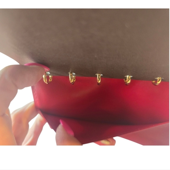 Louis Vuitton 2006 Red Vernis Leather 6 Ring Notebook Agenda Wallet - Picture 10 of 16